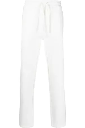corneliani Homem Calças - Elasticated drawstring-waist trousers