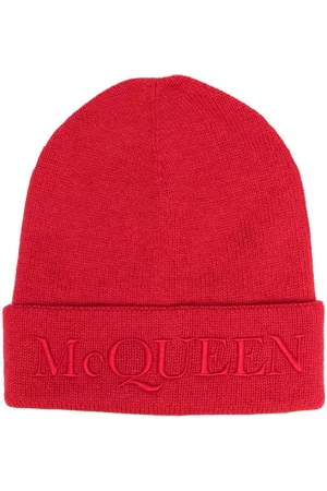 Alexander McQueen Logo-embroidered knitted hat