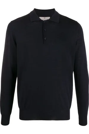 CANALI Merino-wool polo shirt