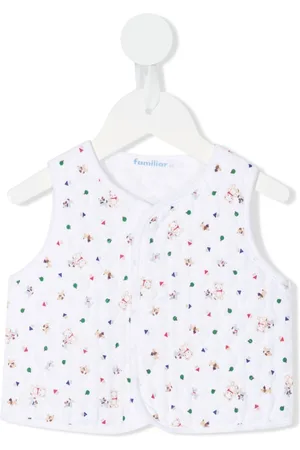 Familiar All-over teddy-print vest