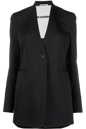 Jil Sander Lapelless single-breasted blazer