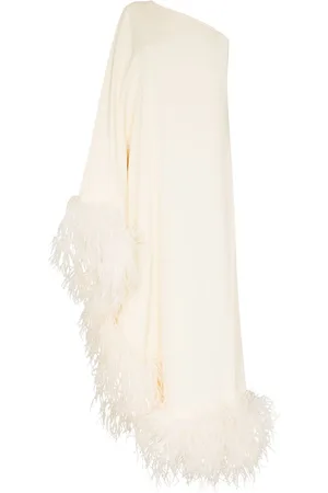 ‎Taller Marmo‎ Ubud feather-trim gown