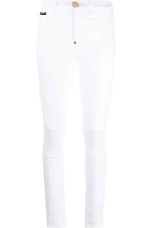 Philipp Plein Biker high-waisted skinny jeans