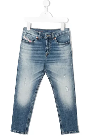 Diesel Kids Mid-rise slim fit jeans