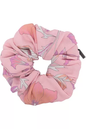 Balenciaga Mulher Acessórios de Cabelo - Floral-print cotton scrunchie