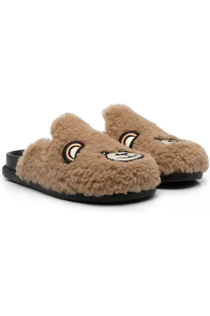 Moschino Kids Teddy Bear motif slippers