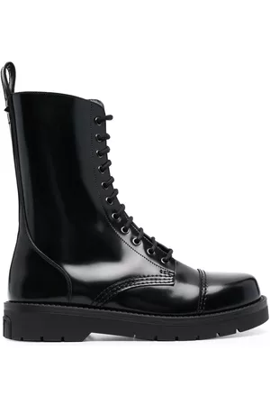 Valentino Garavani Leather combat boots