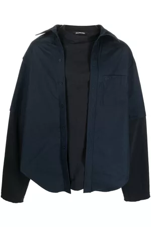Balenciaga Homem Camisa Formal - BB Icon trompe l'oeil print shirt