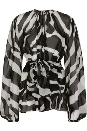 Dolce & Gabbana Zebra-print chiffon blouse