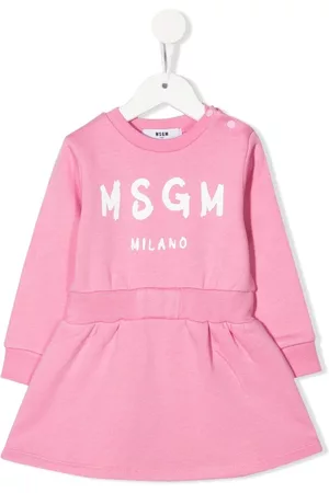 Msgm Logo-print sweater dress