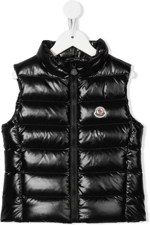 Moncler Padded logo-patch detail gilet