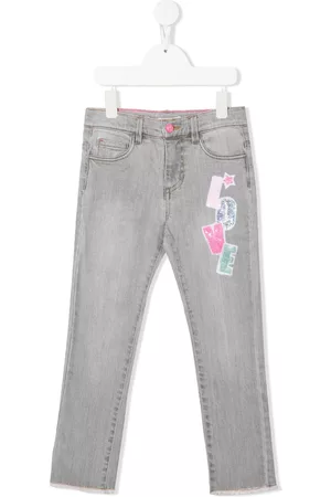 Billieblush Graphic straight-leg jeans