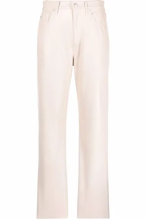 Nanushka Faux-leather straight leg trousers