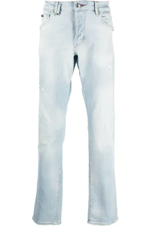 Philipp Plein Destroyed straight-leg jeans