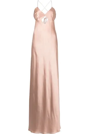Michelle Mason Cut-out detail silk gown