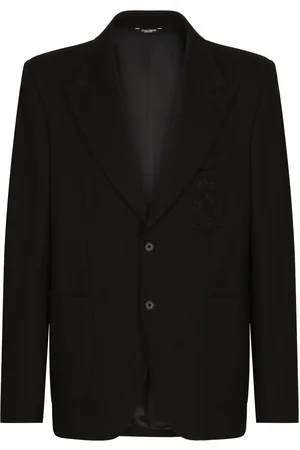 Dolce & Gabbana Heraldic-patch single-breasted blazer