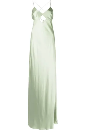 Michelle Mason Cut-out detail silk gown