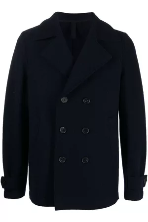 Harris Wharf London Double-breasted button-fastening peacoat