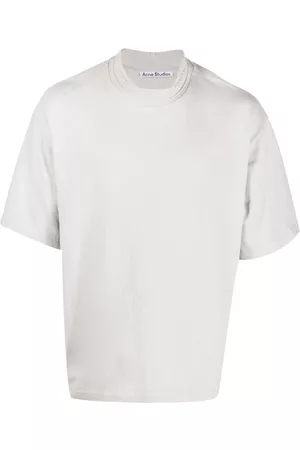 Acne Studios Homem T-shirts & Manga Curta - Logo-neck short-sleeve T-shirt
