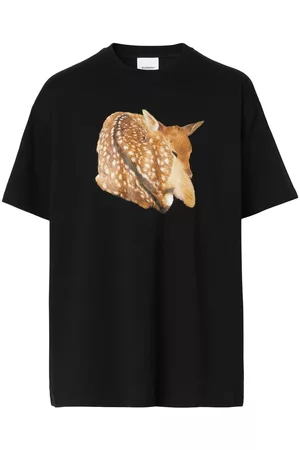 Burberry Deer-print cotton T-shirt