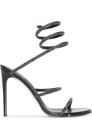 RENE CAOVILLA Crystal-embellished strap-detail sandals