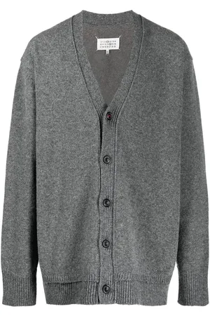 Maison Margiela V-neck elbow-patch cardigan