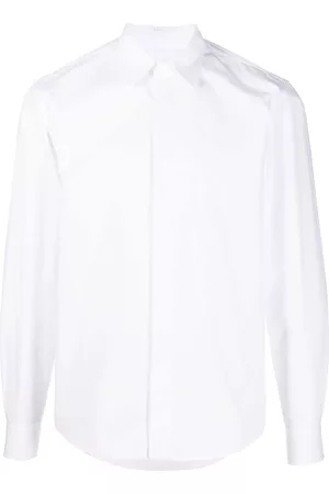 VALENTINO Homem Manga comprida - Concealed-fastening long-sleeved shirt
