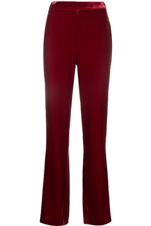 Moschino Velvet high-waisted trousers