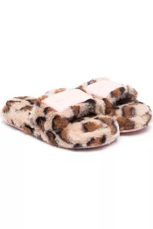 The Marc Jacobs Leopard-print faux-fur slippers