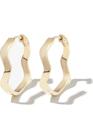 Mateo 14kt yellow curve hoop earrings