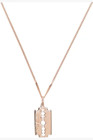 TRUE ROCKS Mini razor pendant necklace