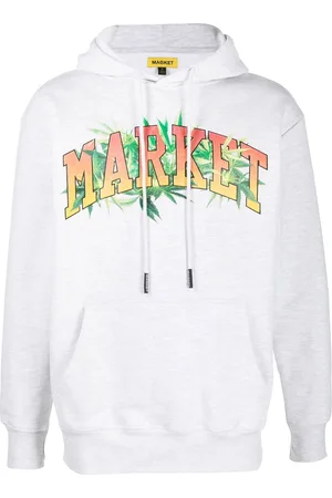 MARKET Logo-print cotton hoodie