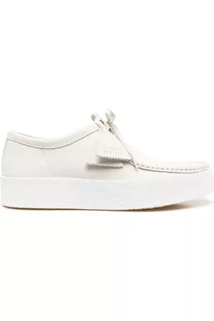 Clarks Wallabee logo-tag lace-up shoes