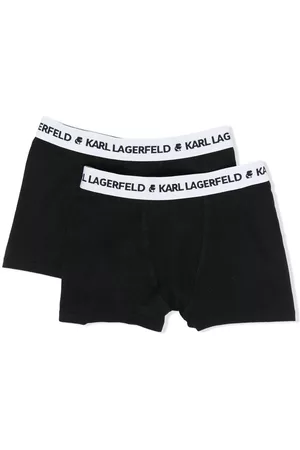 Karl Lagerfeld Menino Boxers - Logo-waistband boxers set of 2
