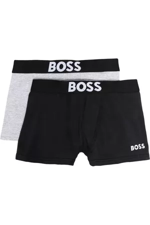 HUGO BOSS Pack of two logo-waistband boxer shorts