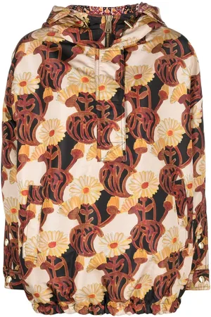 La DoubleJ Floral print hooded jacket