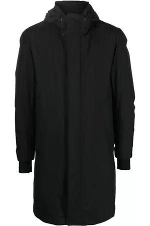 HERNO Hooded longline padded coat