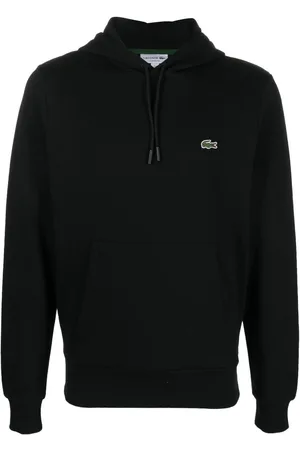 Lacoste Logo-patch cotton hoodie
