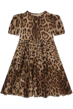 Dolce & Gabbana Leopard-print chiffon midi dress