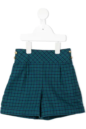 Familiar Check high-waisted shorts