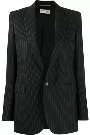 Saint Laurent Mulher Blazers - Pinstripe tailored blazer jacket