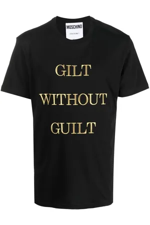 Moschino Slogan-print short-sleeve T-shirt