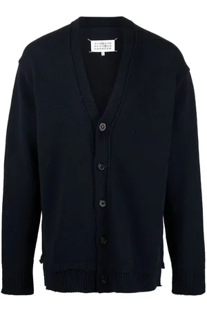 Maison Margiela Elbow-patch V-neck cardigan