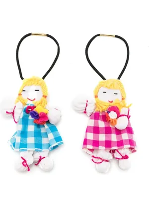 AMIR SLAMA Doll-appliqu?? hair tie