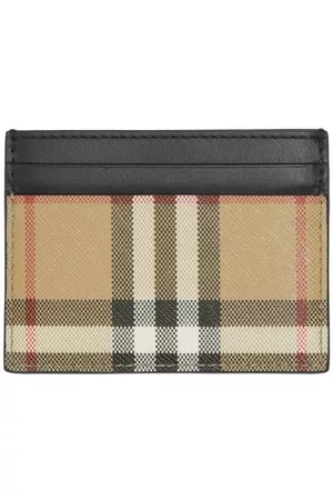 Burberry Vintage Check leather card case