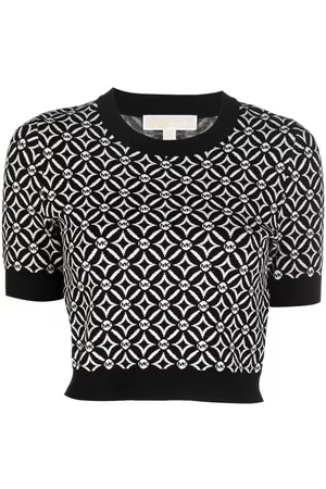 Michael Kors Mulher Tops de Cavas - Geometric-monogram knit top