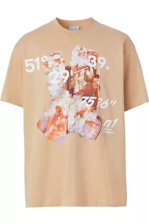 Burberry Homem T-shirts & Manga Curta - Graphic-print cotton T-shirt