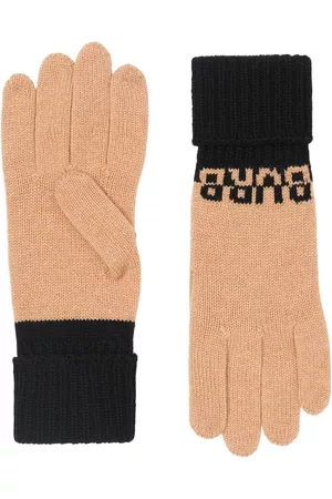 Burberry Intarsia-knit logo gloves