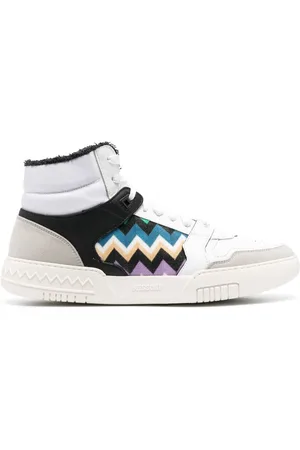 Missoni Zigzag-pattern high-top sneakers