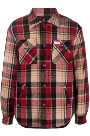 FAY Homem Formal - Plaid check padded shirt jacket